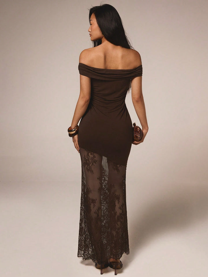 Rochie maxi SHEIN, maro
