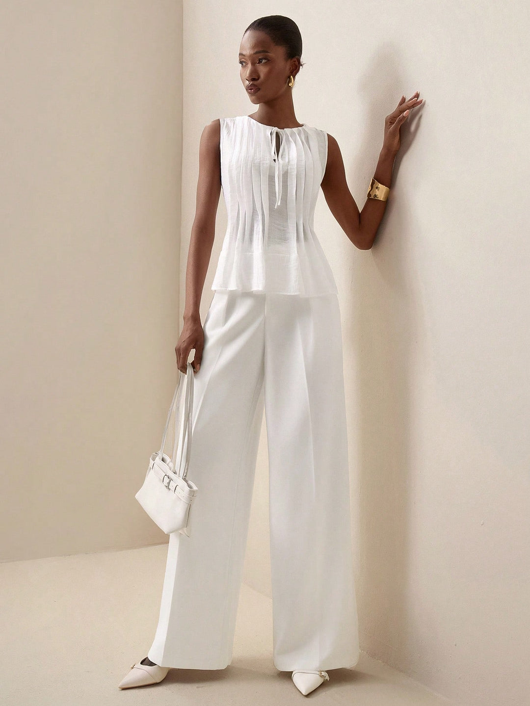 Top SHEIN, alb