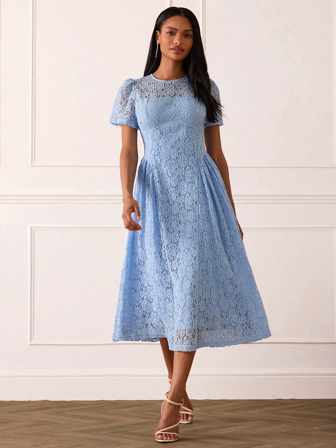 Rochie midi SHEIN, albastru
