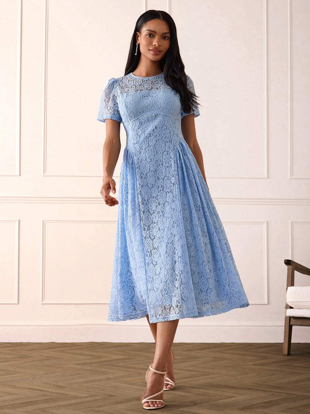 Rochie midi SHEIN, albastru