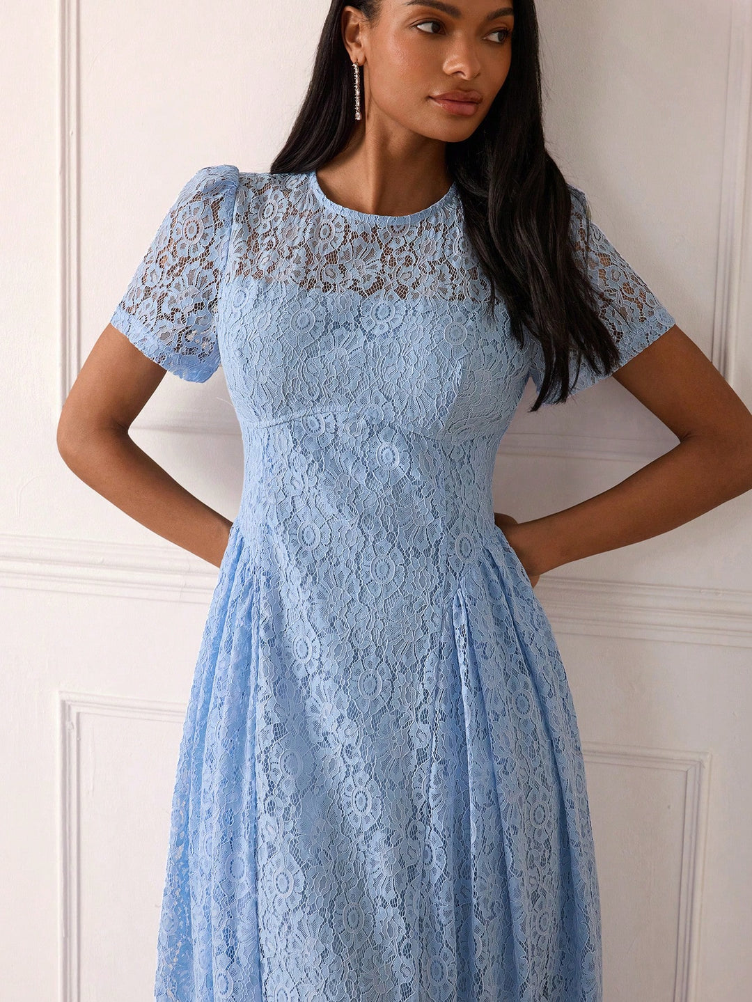 Rochie midi SHEIN, albastru