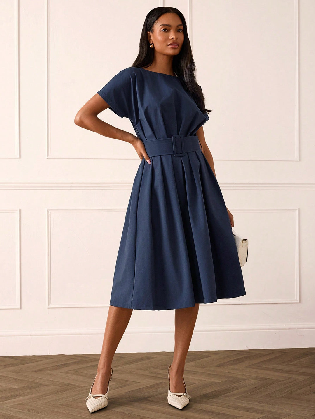Rochie midi SHEIN, albastru