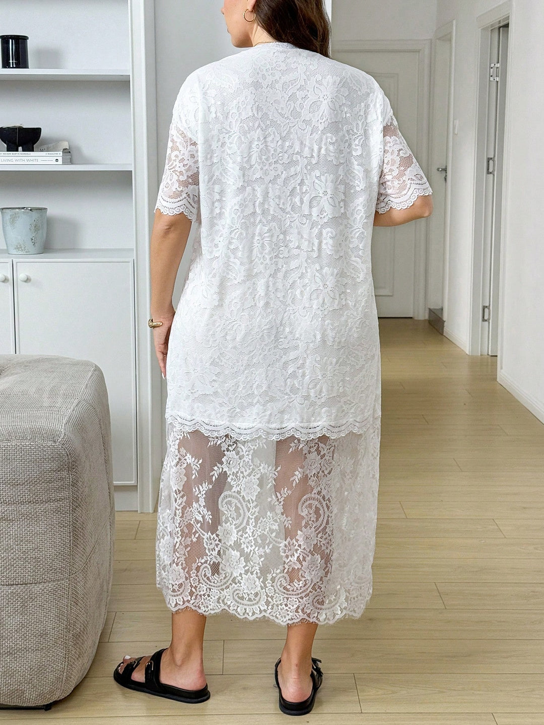 Rochie maxi SHEIN, alb