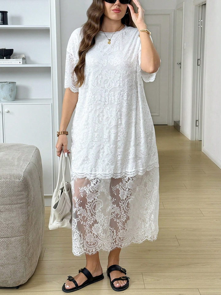 Rochie maxi SHEIN, alb