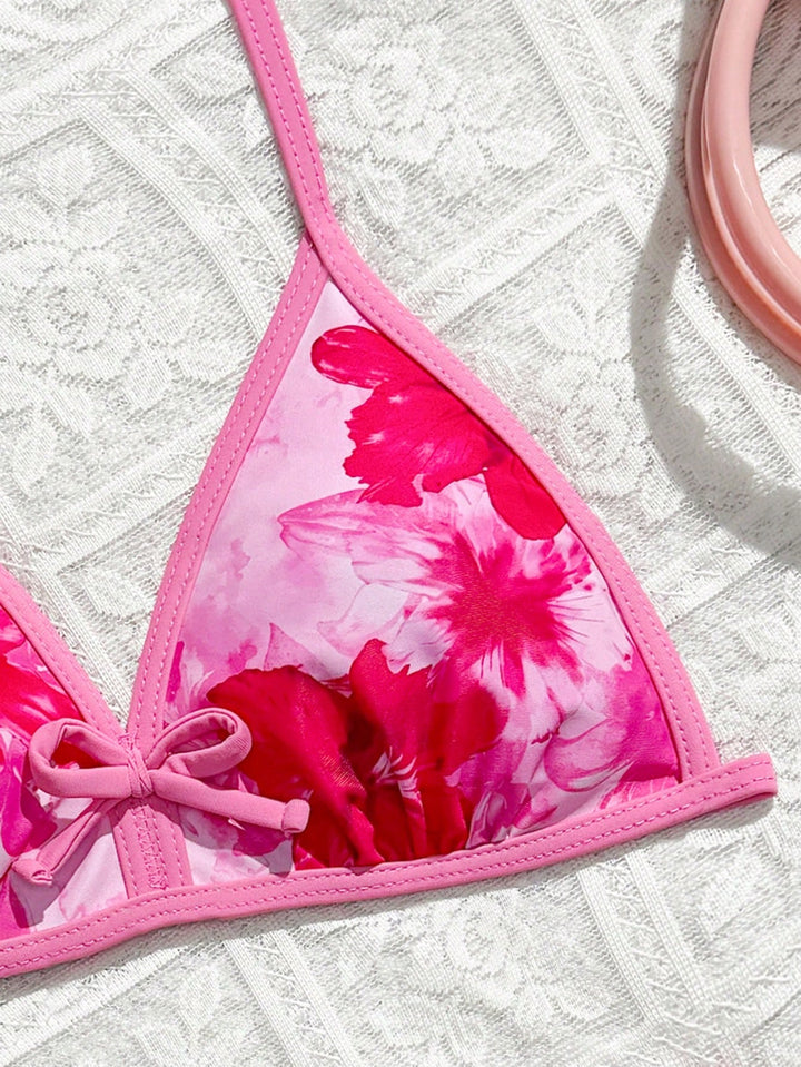 Set bikini SHEIN, roz
