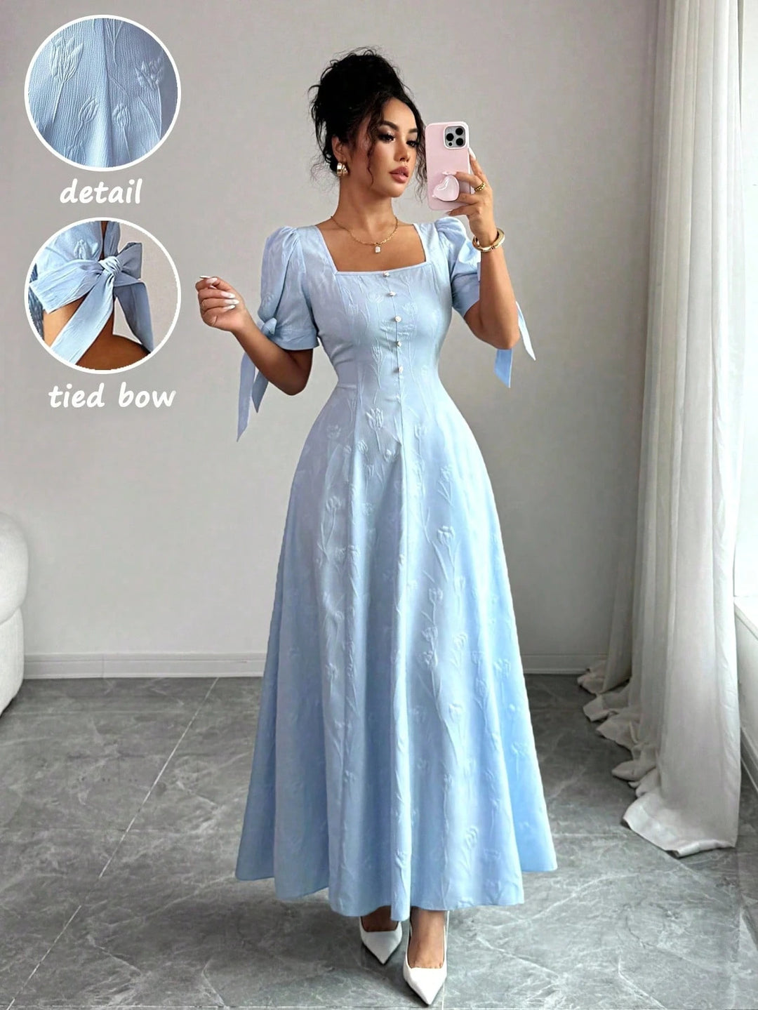 Rochie maxi SHEIN, albastru