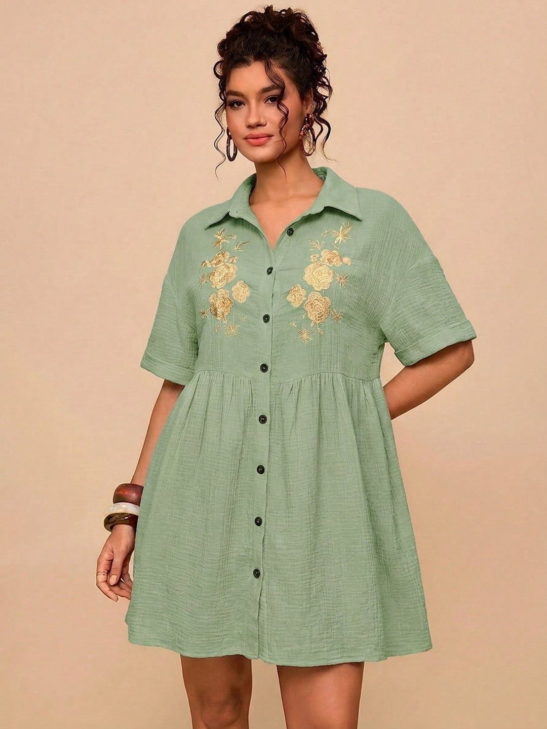 Rochie SHEIN, kaki