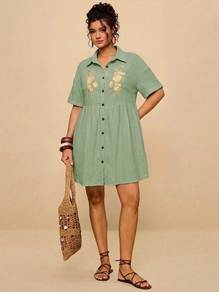 Rochie SHEIN, kaki