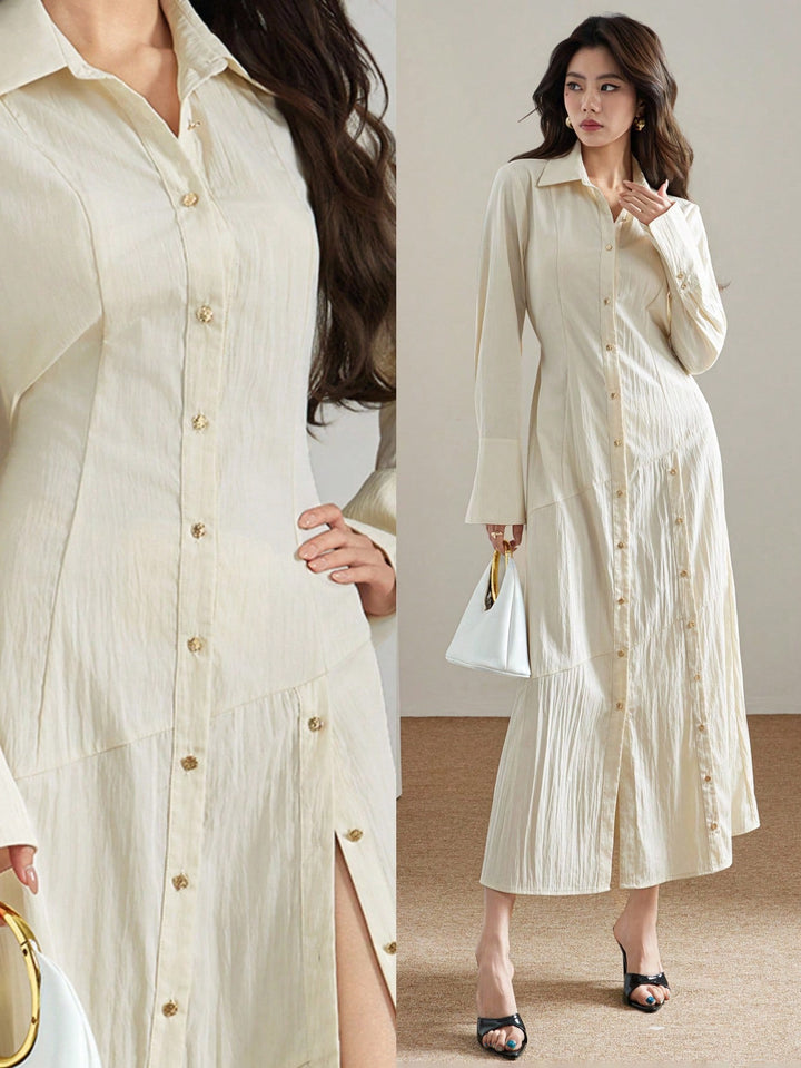 Rochie midi SHEIN, bej