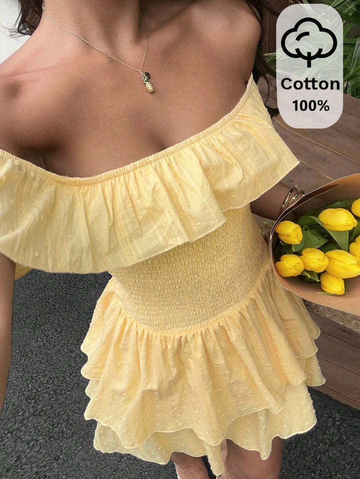 Rochie scurtă SHEIN, galben