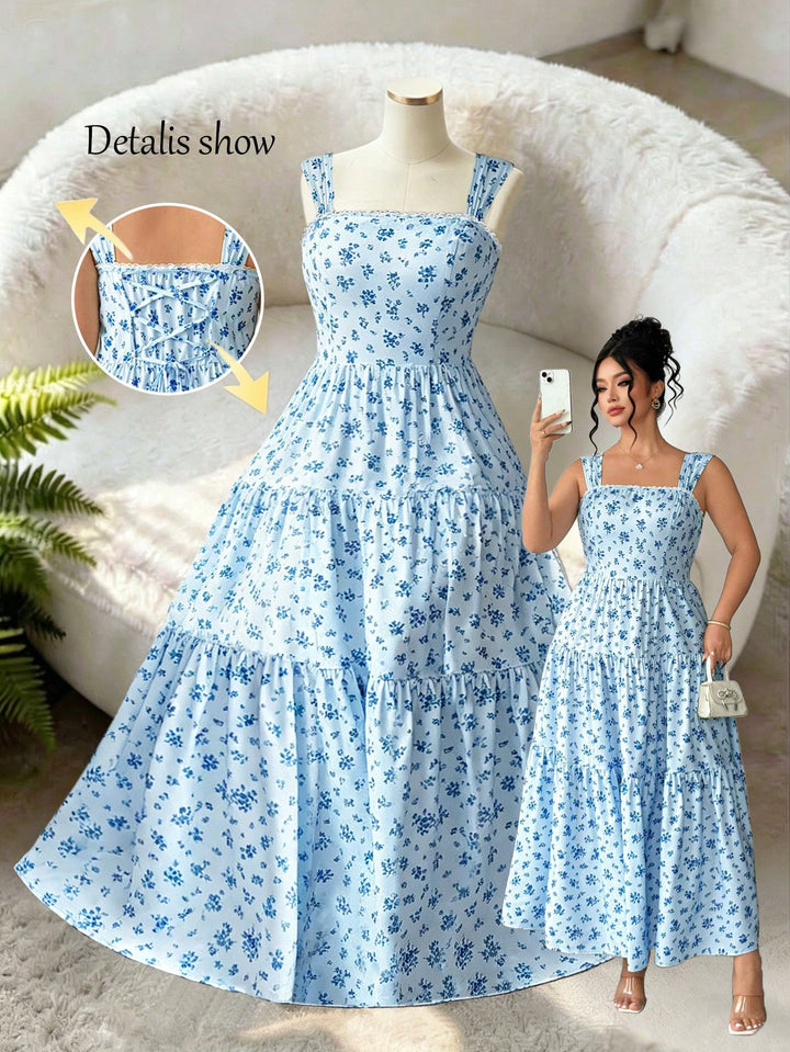 Rochie maxi SHEIN, albastru