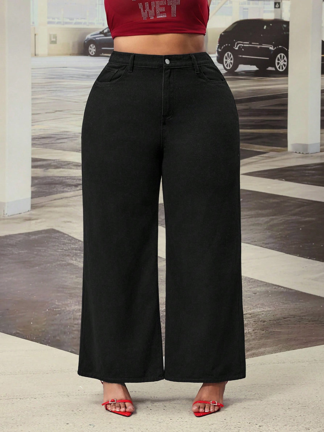Jeans SHEIN, negru