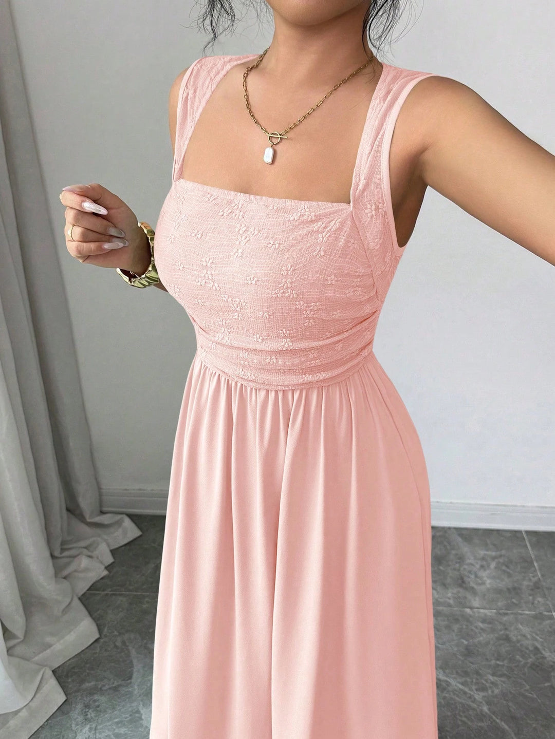 Rochie maxi SHEIN, roz