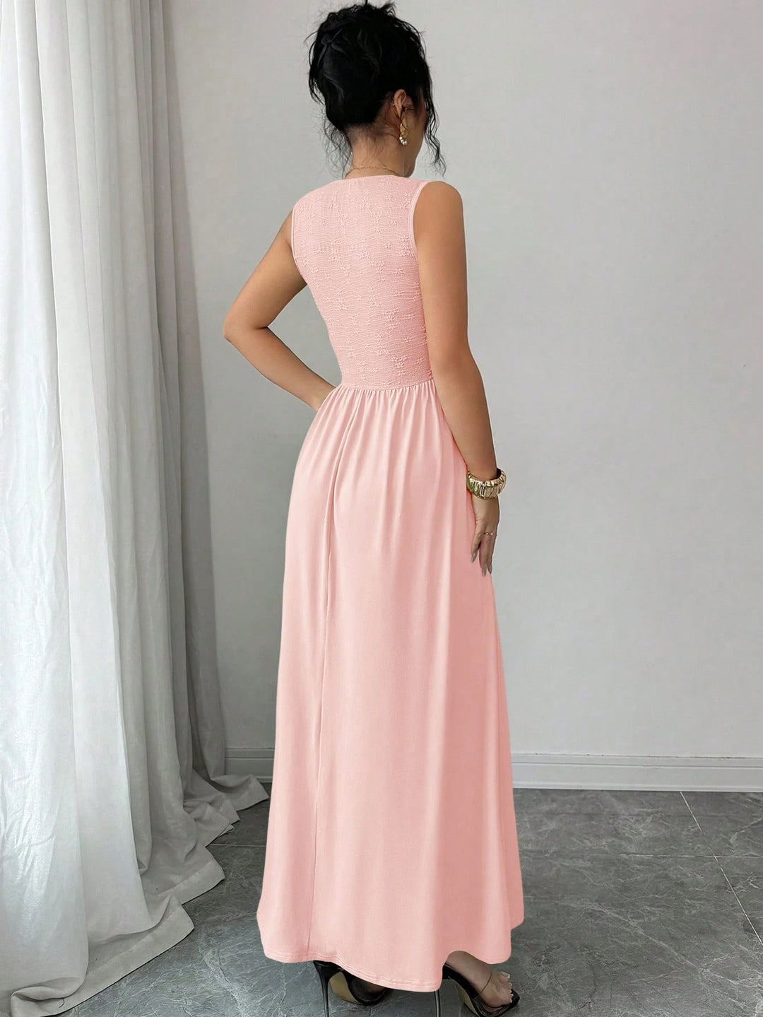 Rochie maxi SHEIN, roz