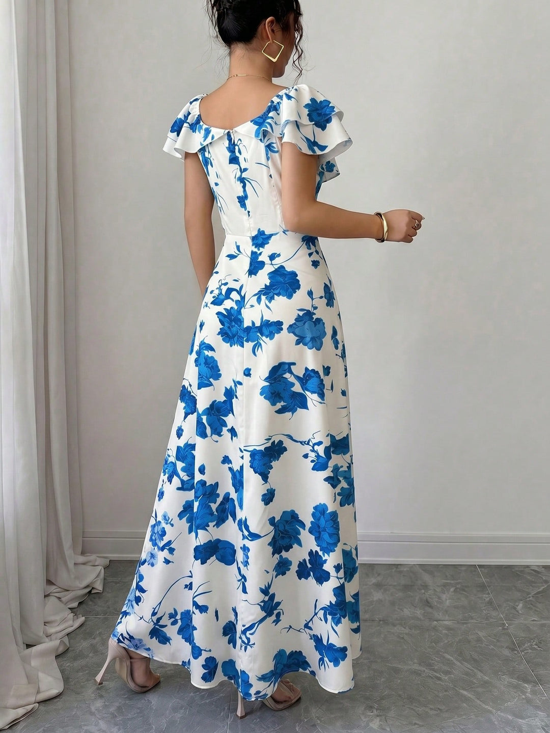 Rochie maxi SHEIN, albastru