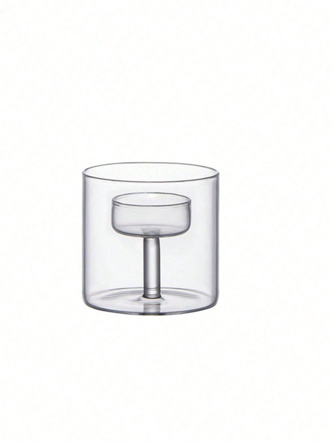 Set suport lumânare SHEIN, transparent