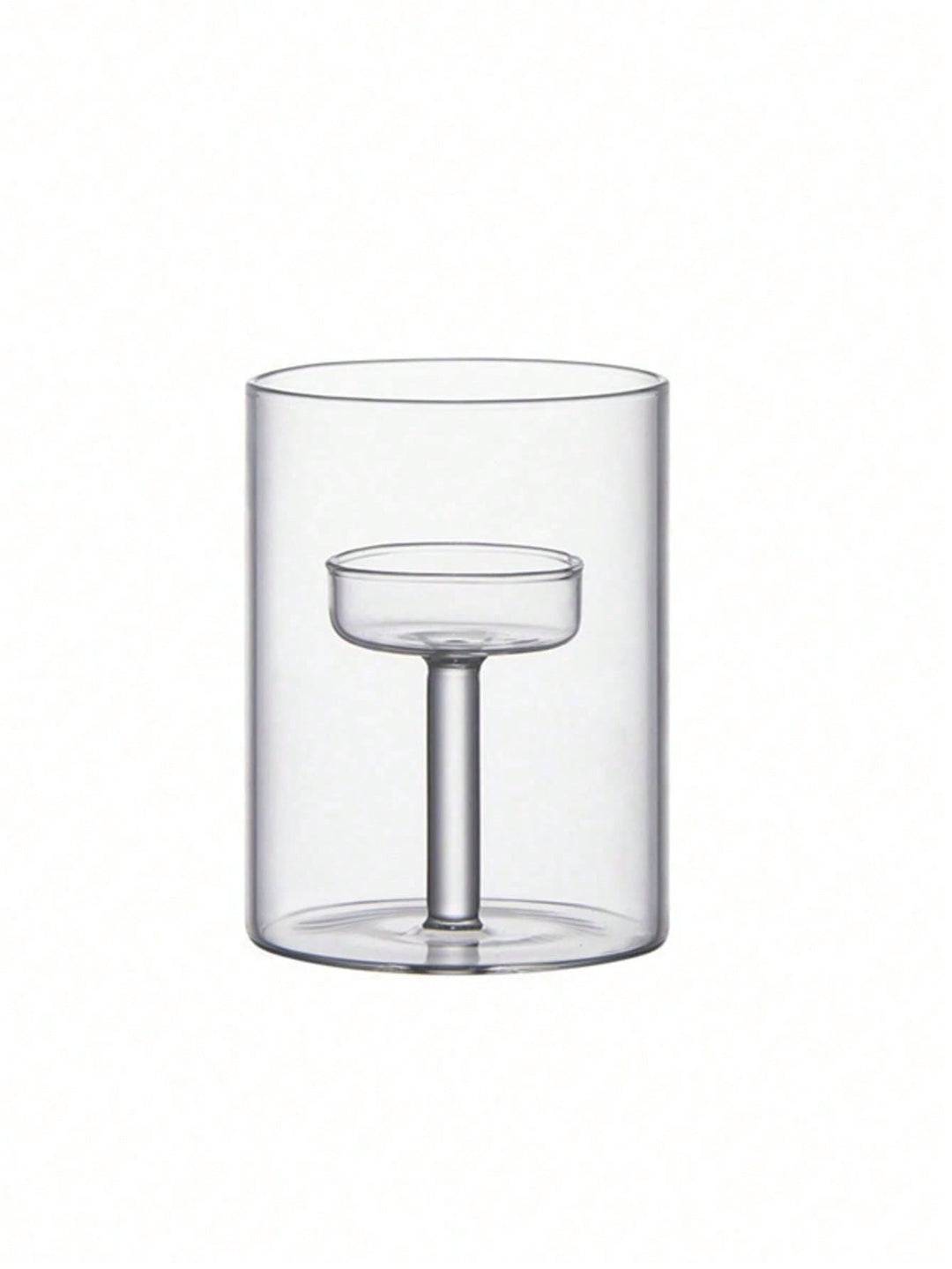 Set suport lumânare SHEIN, transparent
