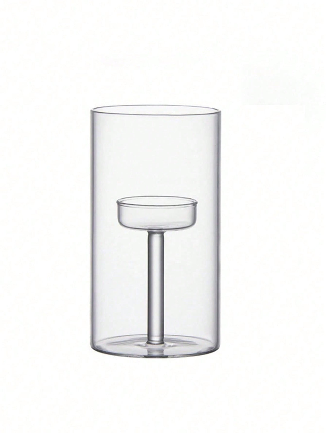 Set suport lumânare SHEIN, transparent