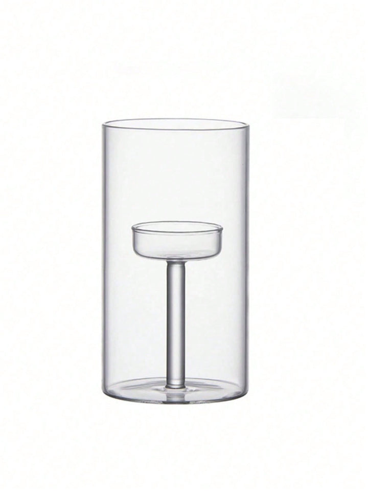 Set suport lumânare SHEIN, transparent