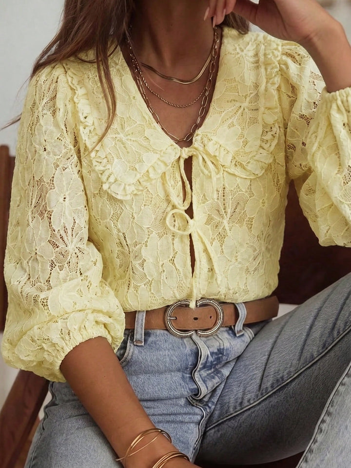 Top SHEIN, galben