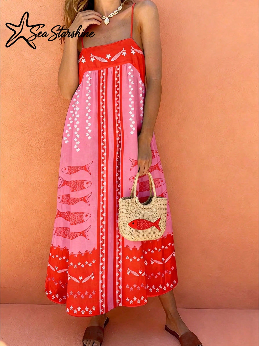Rochie maxi SHEIN, roz