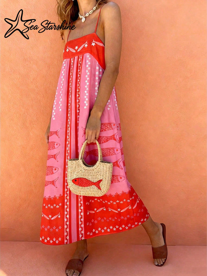 Rochie maxi SHEIN, roz