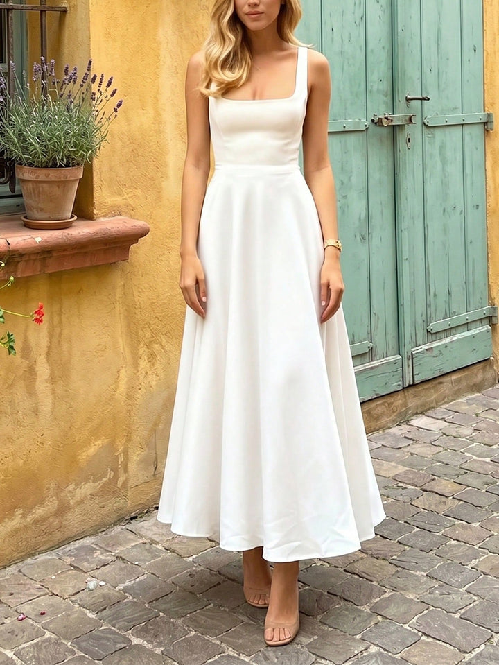 Rochie maxi SHEIN, alb