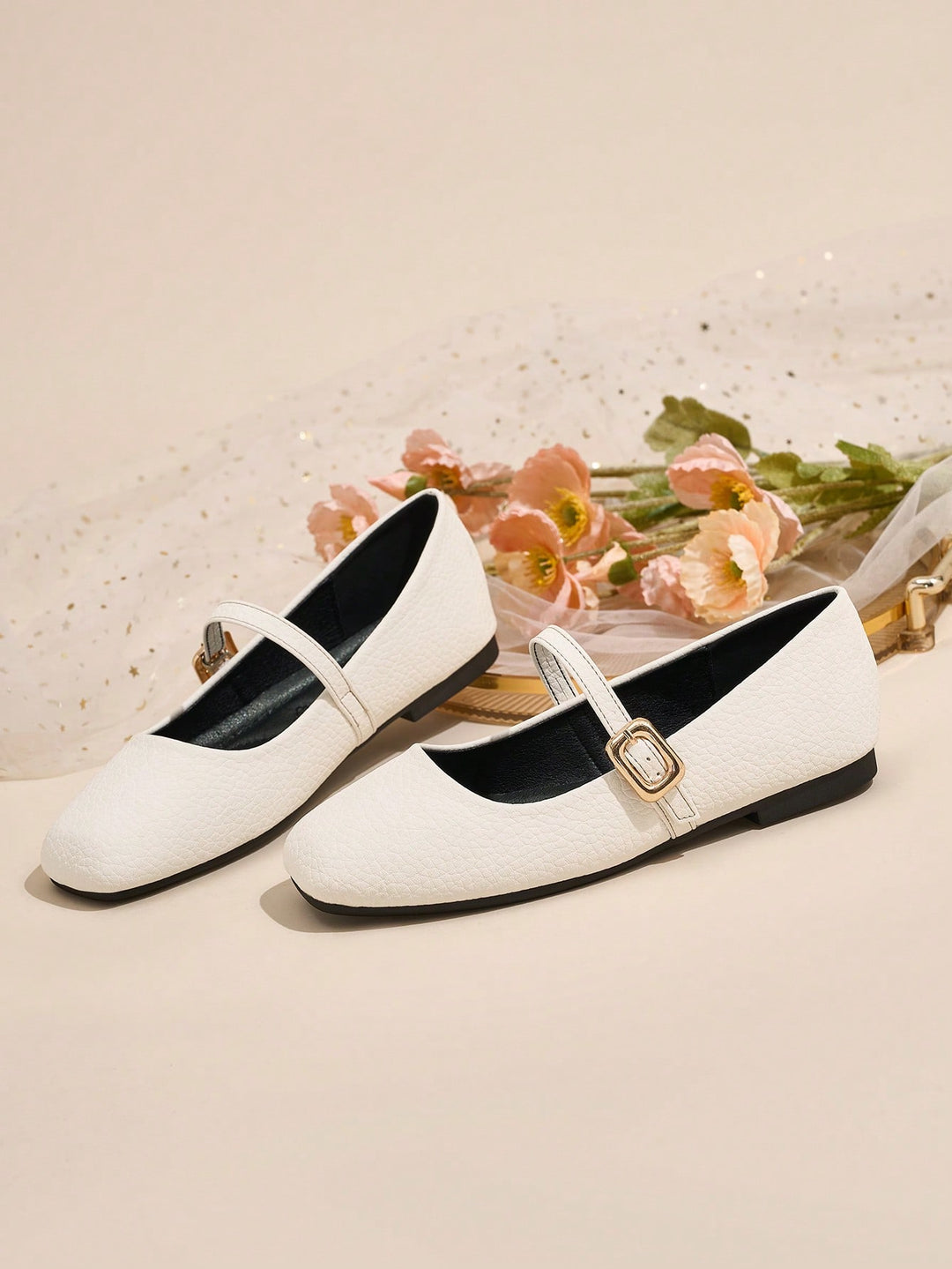 Balerini SHEIN, alb
