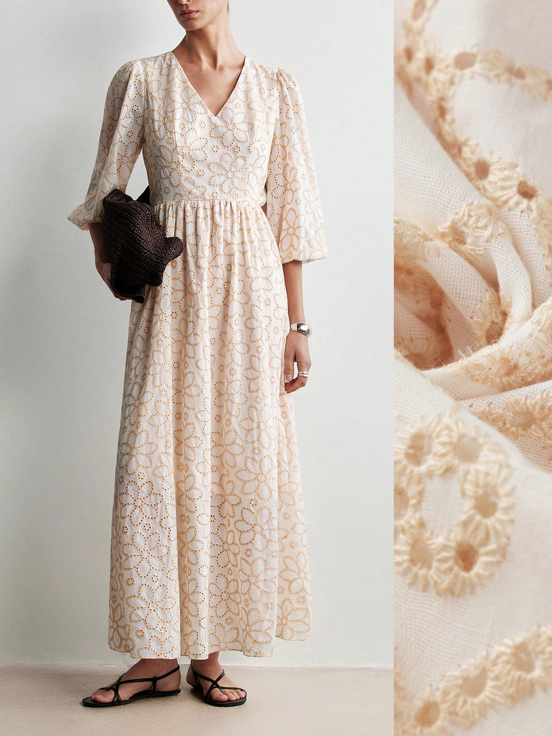 Rochie maxi SHEIN, kaki