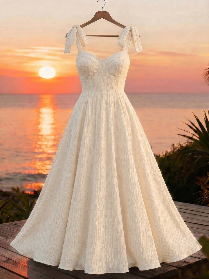 Rochie maxi SHEIN, bej