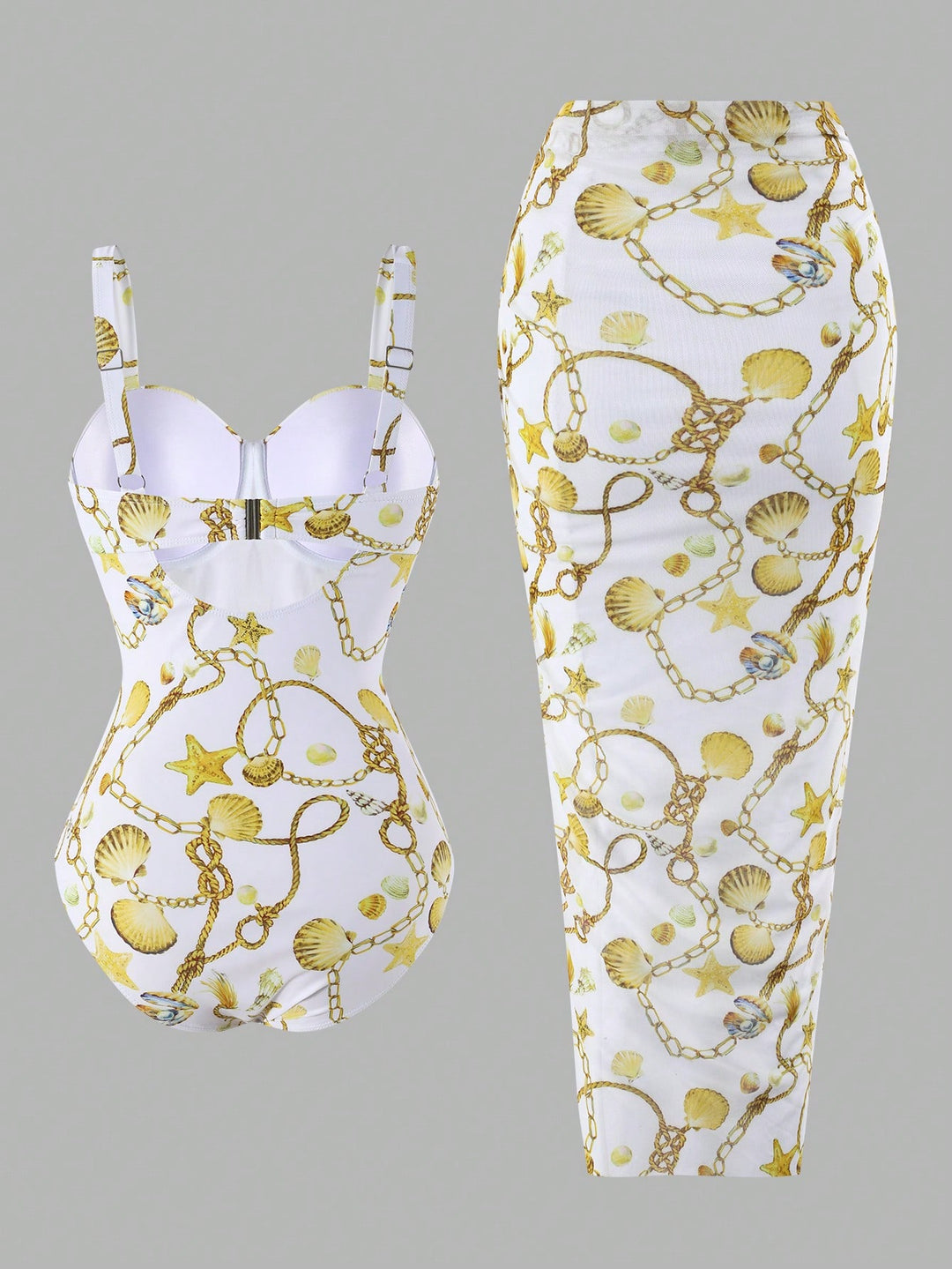 Costum de baie SHEIN, mix culori