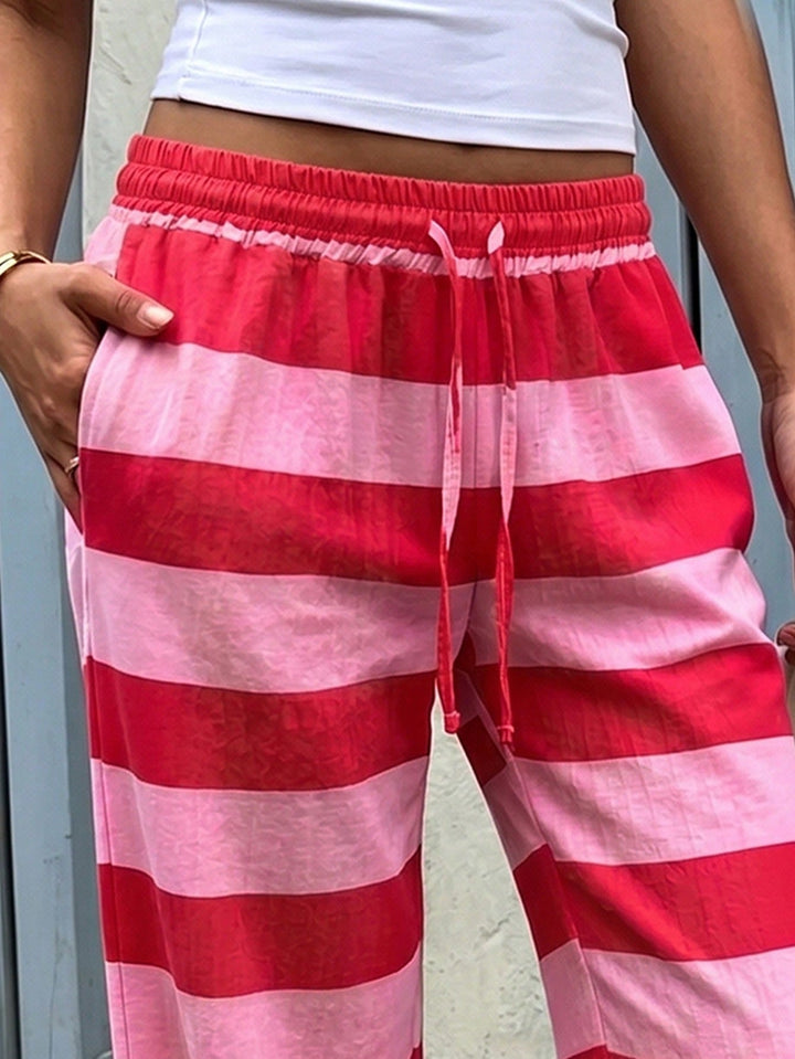 Pantaloni SHEIN, alb
