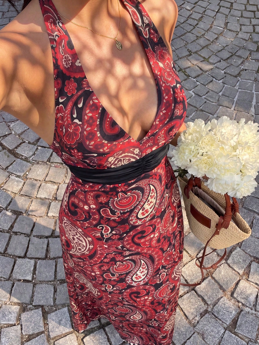 Rochie maxi SHEIN, mix culori