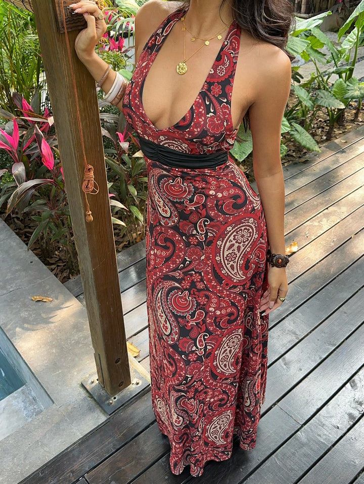 Rochie maxi SHEIN, mix culori