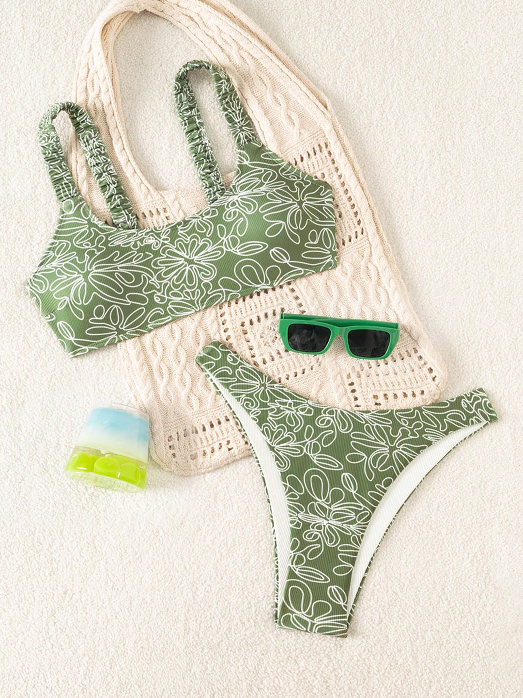 Set bikini SHEIN, verde