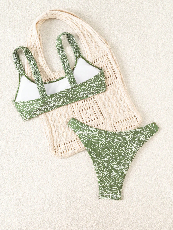 Set bikini SHEIN, verde