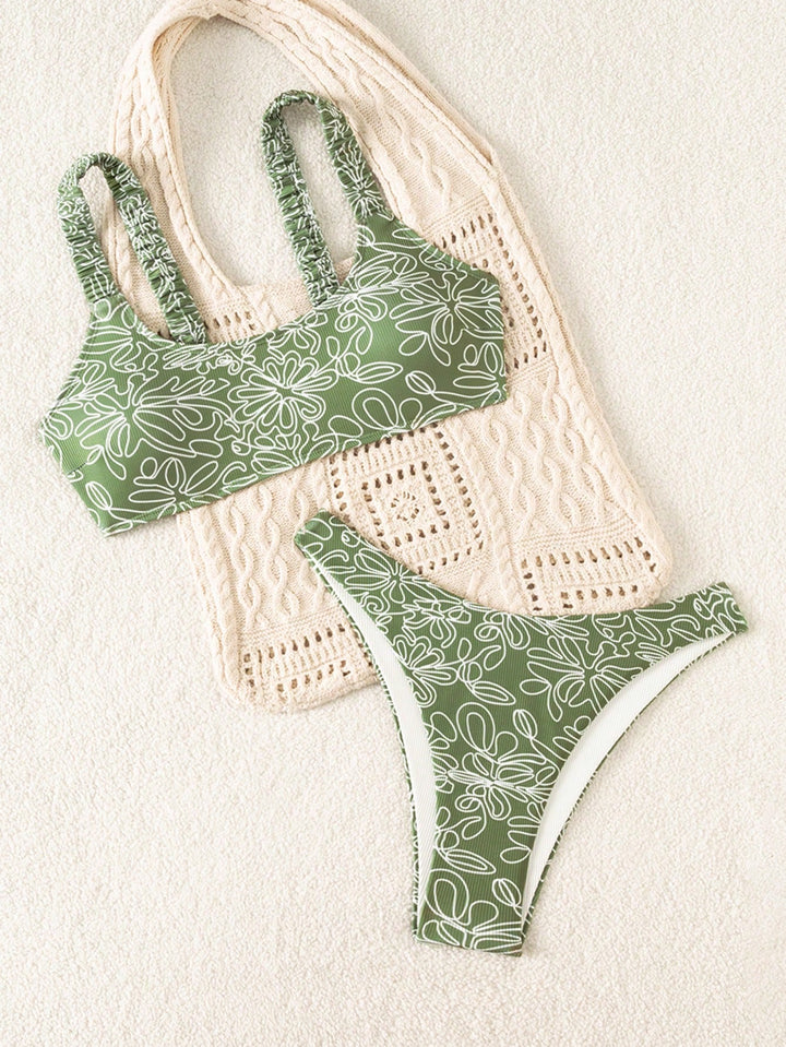 Set bikini SHEIN, verde