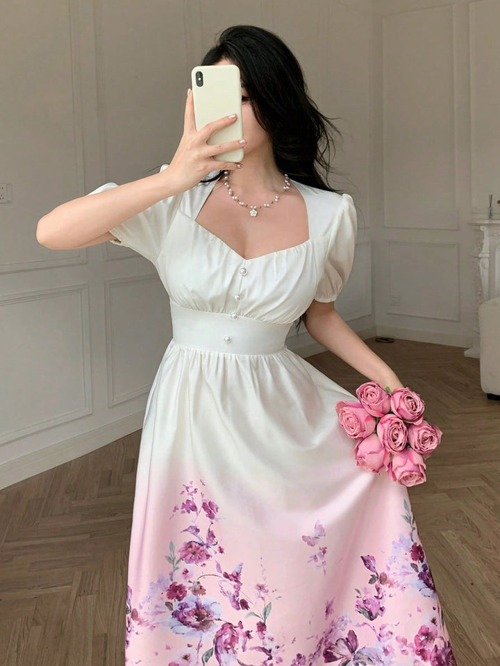 Rochie maxi SHEIN, mix culori