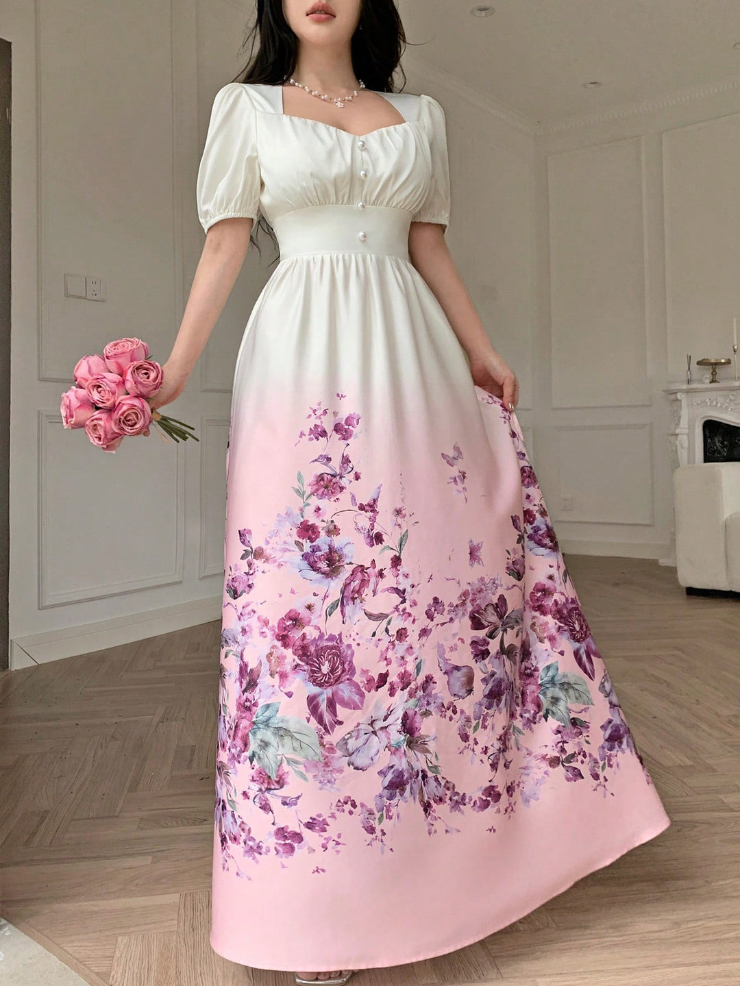 Rochie maxi SHEIN, mix culori