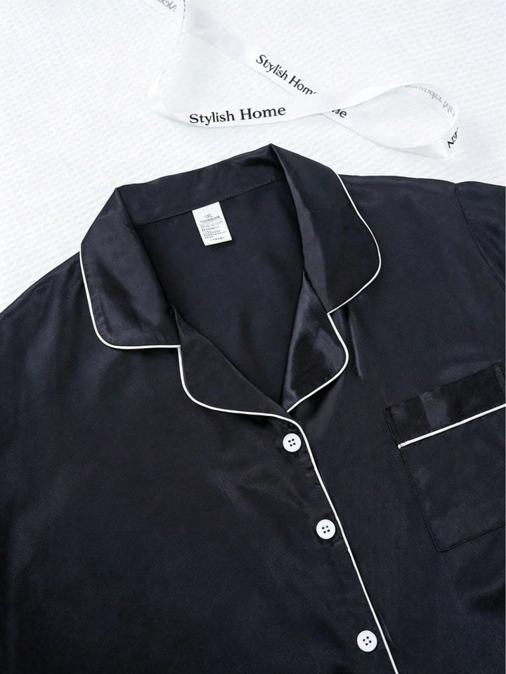 Set pijamale SHEIN, negru