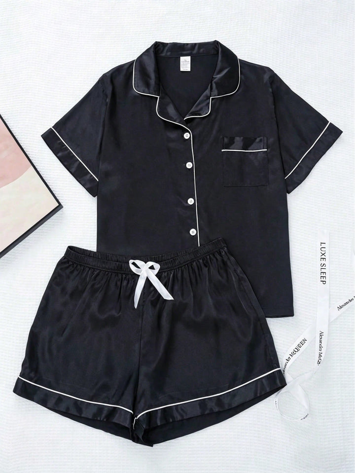 Set pijamale SHEIN, negru