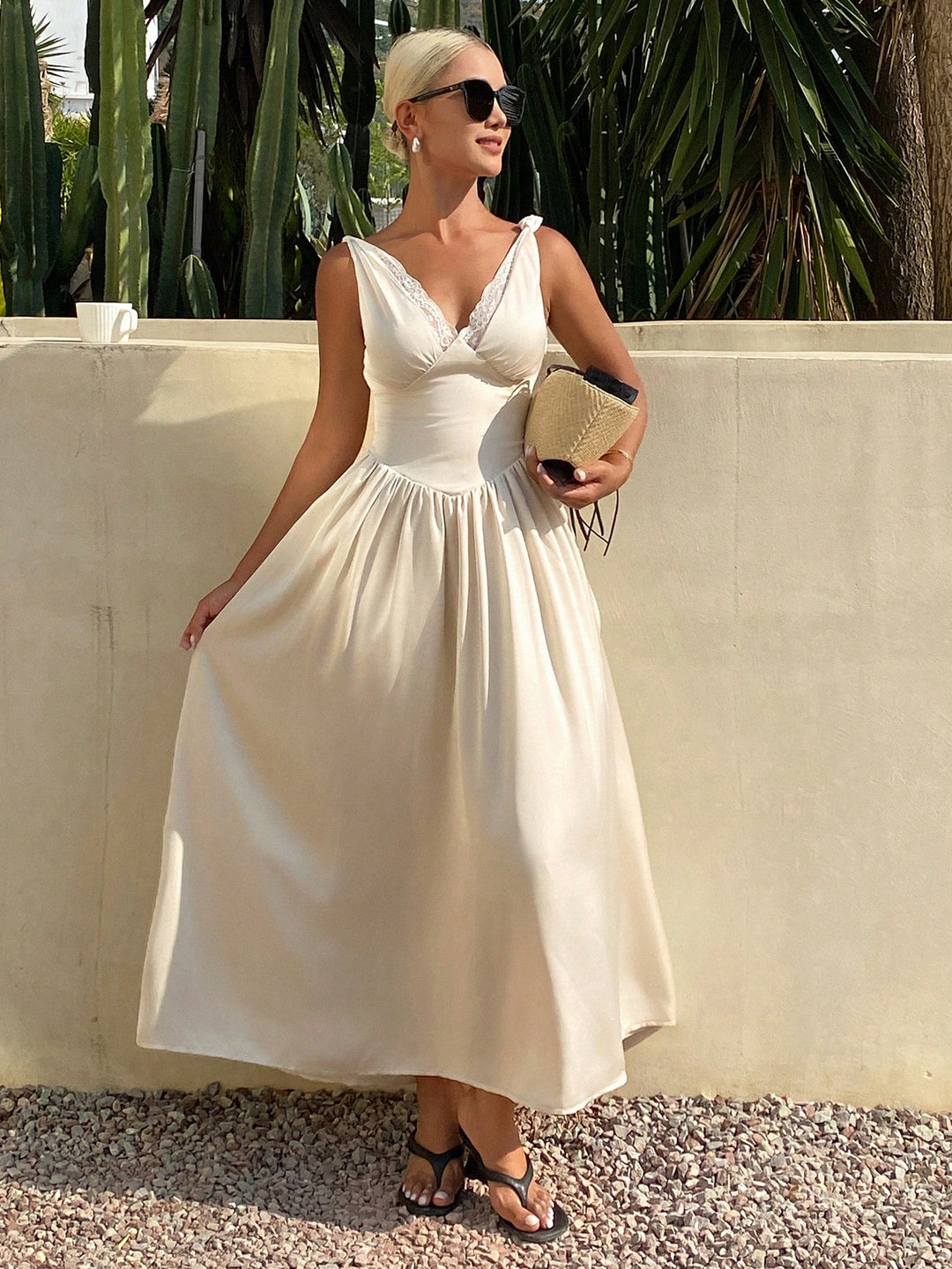 Rochie maxi SHEIN, roz