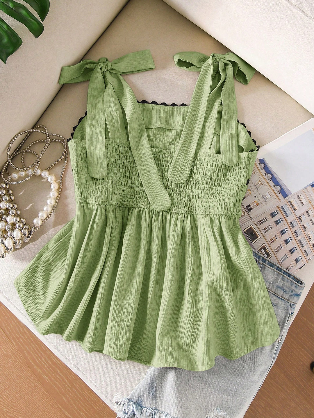 Top SHEIN, verde