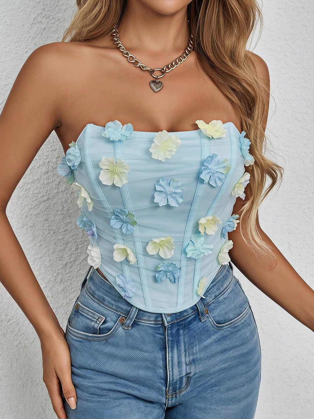 Top SHEIN, albastru