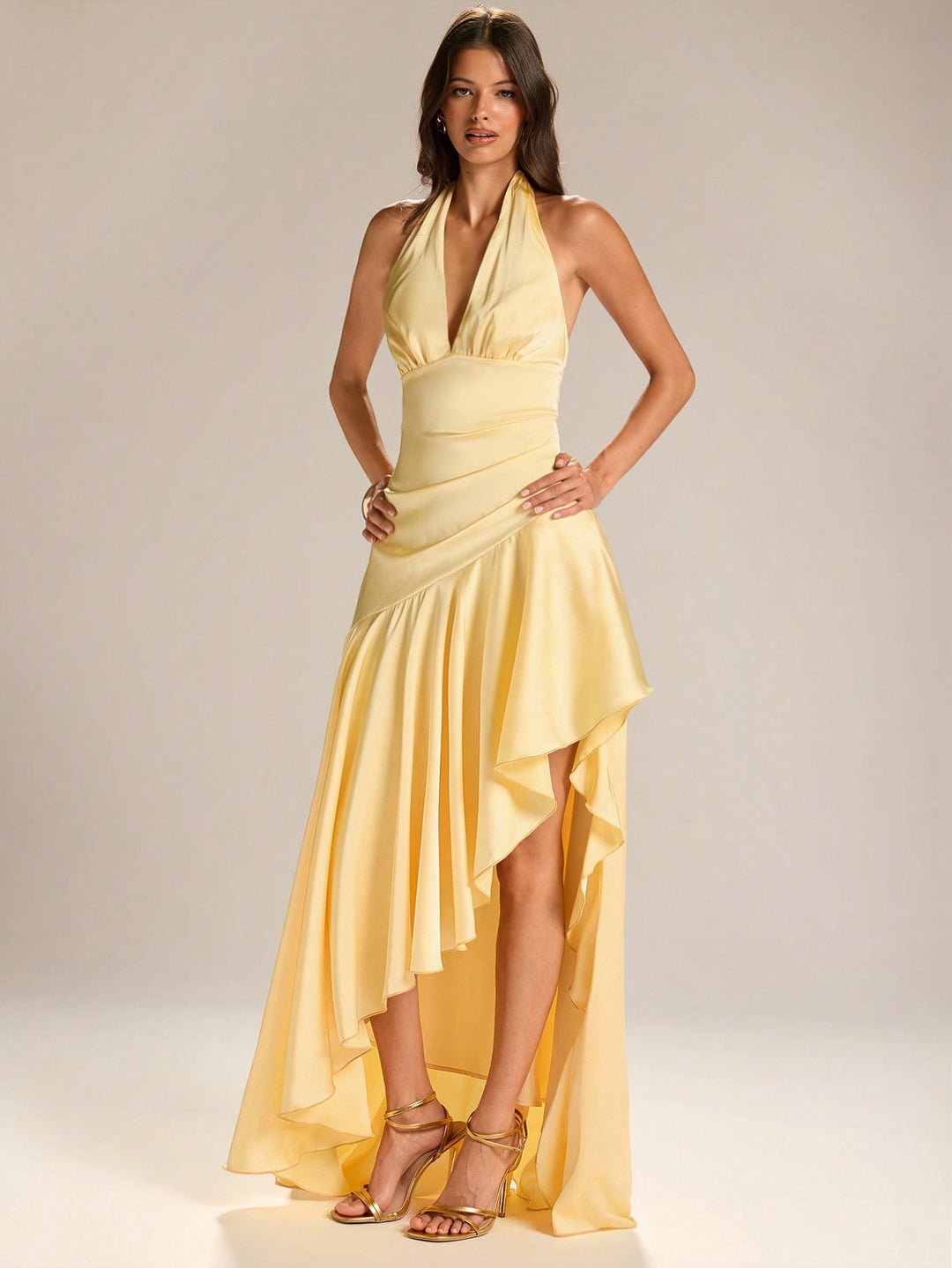 Rochie maxi SHEIN, galben