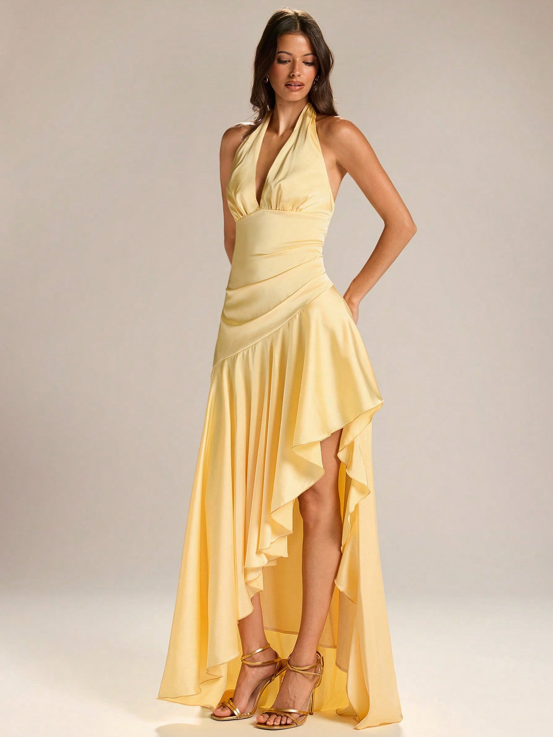 Rochie maxi SHEIN, galben