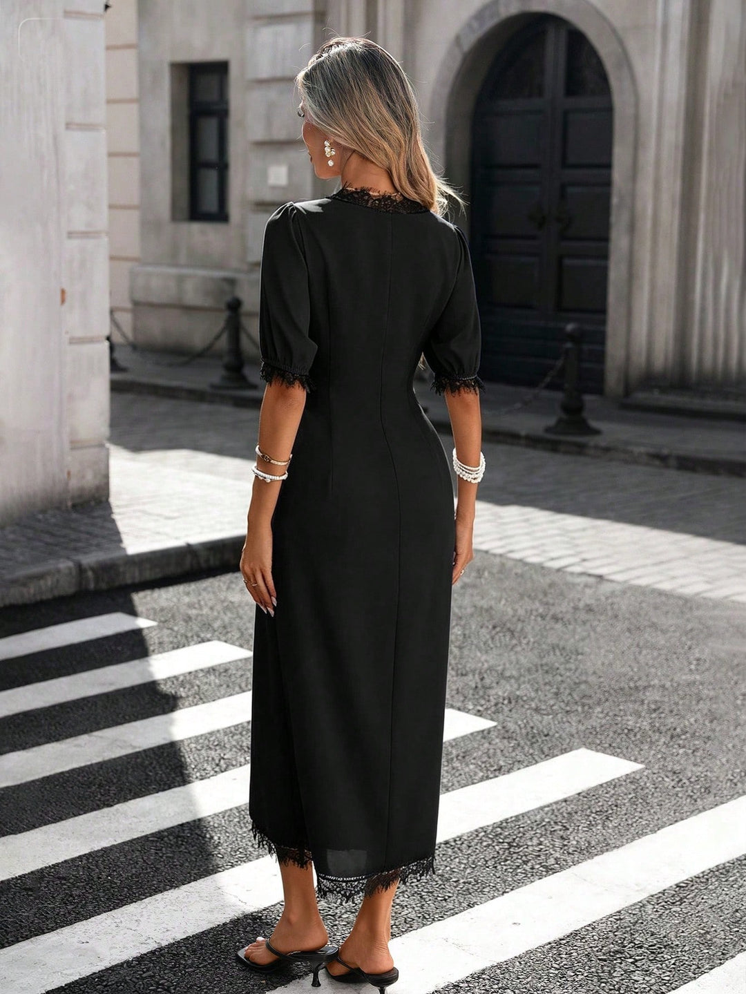 Rochie maxi SHEIN, negru