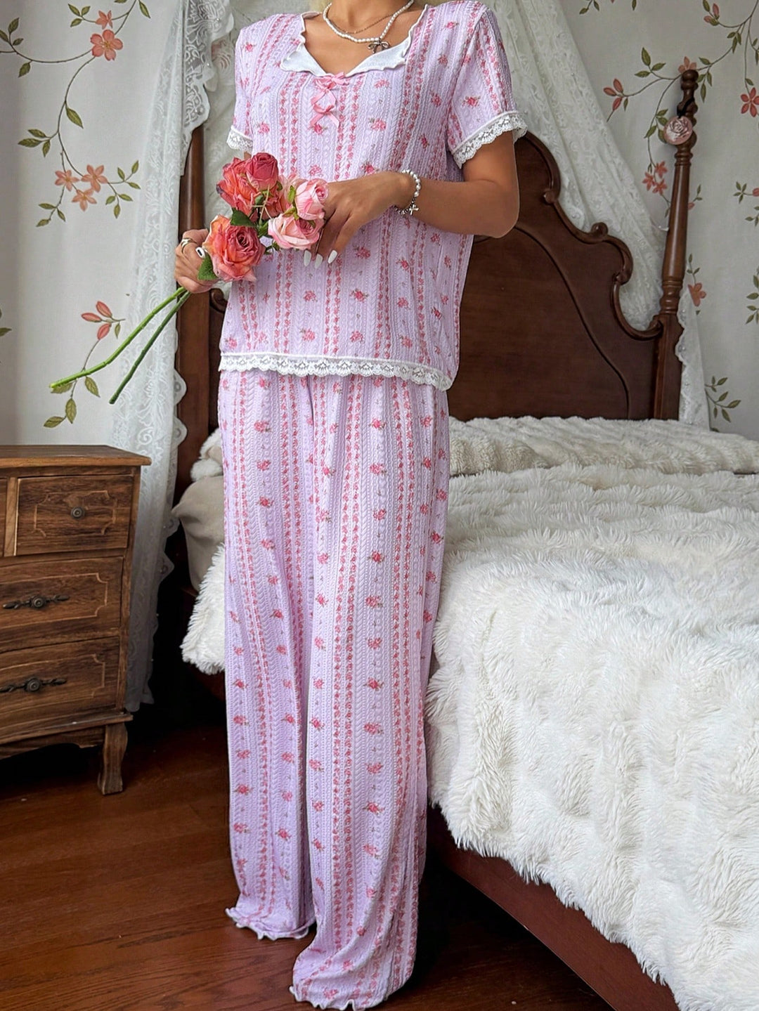 Pijama SHEIN, roz
