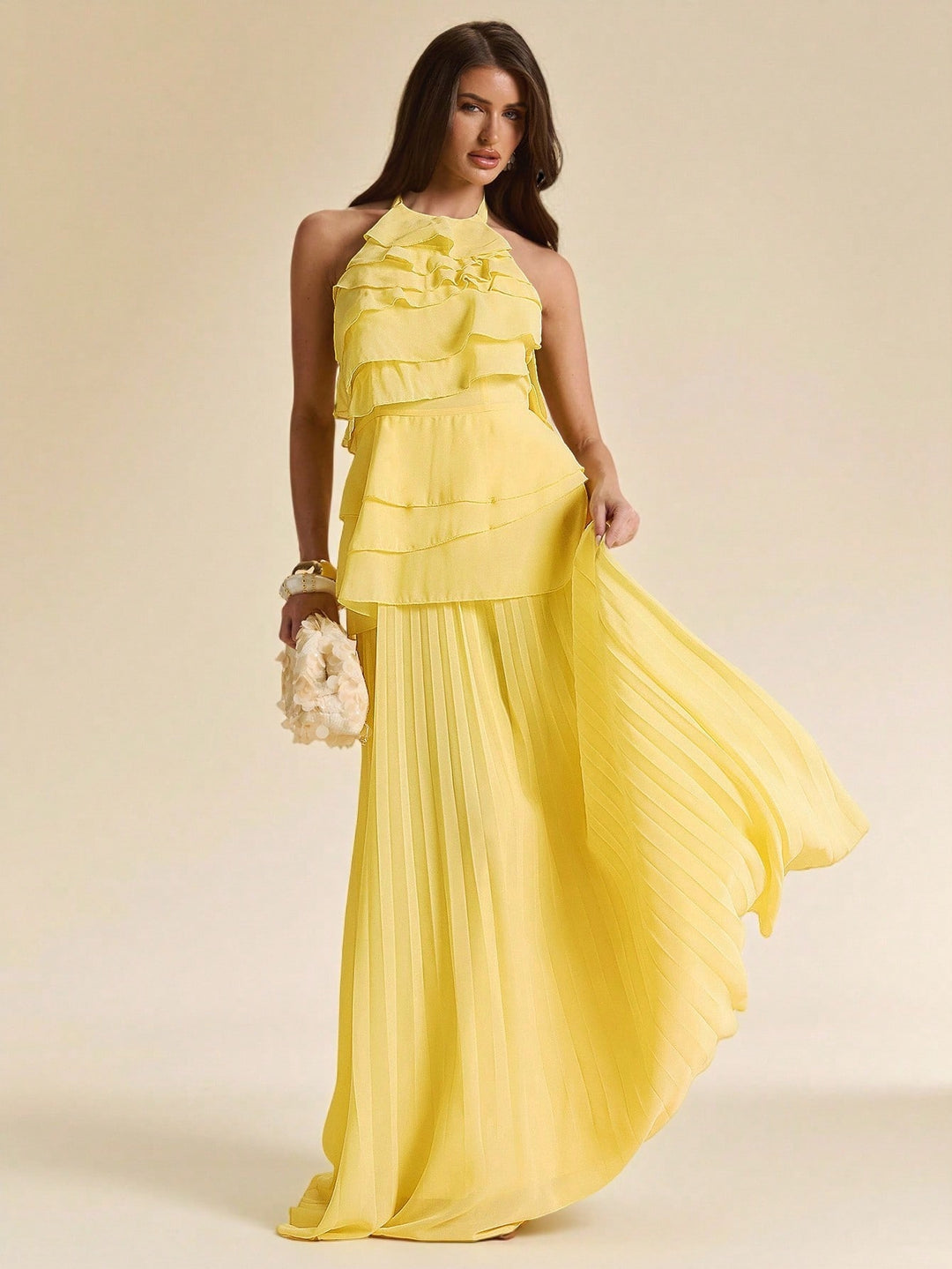 Rochie maxi SHEIN, galben