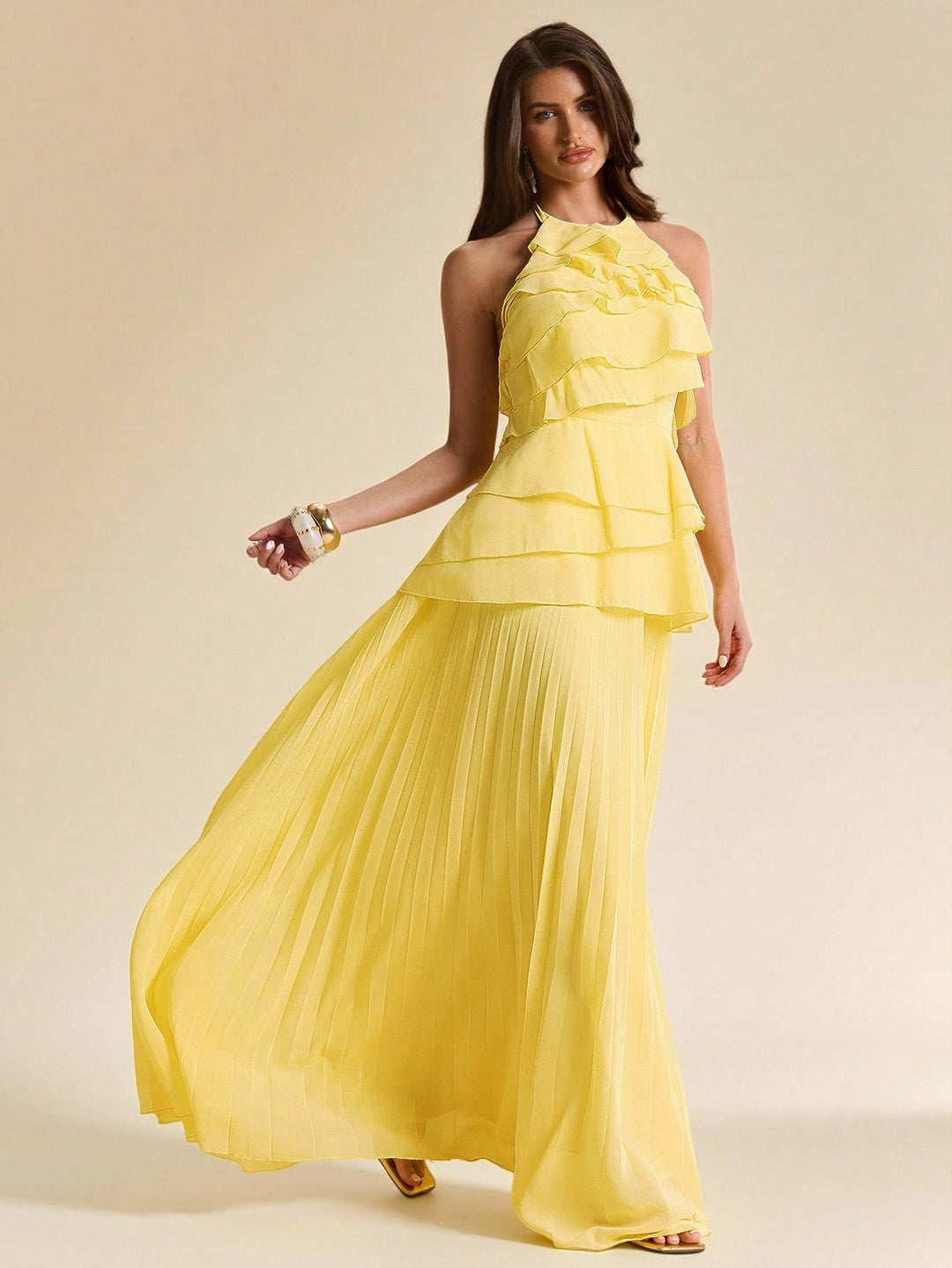 Rochie maxi SHEIN, galben